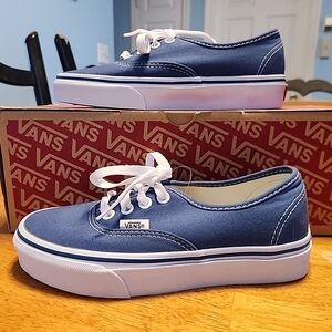 Vans Blue Canvas Sneakers